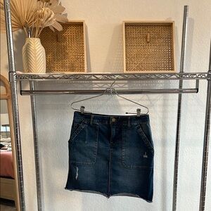 Democracy Blue Mini Pencil Skirt for Casual Wear